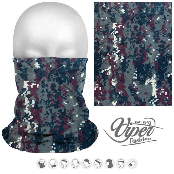 Viper Fashion 9in1 Multipurpose Microfiber Tube Scarf, 203 Camo